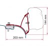 Fiamma VW T5/T6 Transporter Brackets for F43 Awning LHD - Deep Black