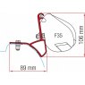 Fiamma Kit for Renault Trafic 2015 (2x 12cm Brackets)