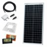 Photonic Universe 40W 12V dual battery solar charging kit with 10A controller, mounting brackets and