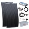 Photonic Universe Photonic Universe 3kW complete dual battery van conversion kit with 2 x 160W black semi-flexible sol