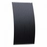 Photonic Universe 160W black semi-flexible fibreglass solar panel with round rear junction box and 3
