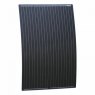 Photonic Universe 120W black semi-flexible fibreglass solar panel with round rear junction box and 3