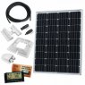 Photonic Universe 100W 12V dual battery solar charging kit with 10A controller, mounting brackets an