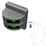 Lopolight Lopolight 2nm 112,5° Green, Starboard - Silver, Black, White