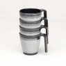 Flamefield  Flamefield 4Pk Stacking Mug Granite Grey