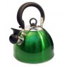 Flamefield 2.5Ltr Whistling Kettle Green