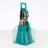 Flamefield 16Pcs Cutlery Set In Holder Aqua
